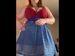 POV PussyFlashing and Foot_Humiliation - BBW Domme Marie Striptease and Edging - 3 Vibrator_Orgasm