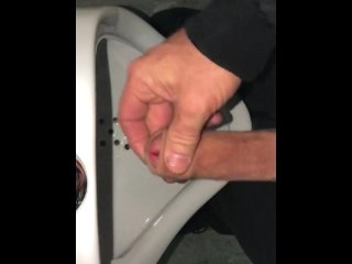 Public Washroom Urinal Masturbation Cumming After Pissing