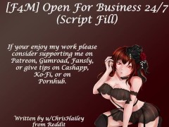 18+ Audio - Open For Business 24/7