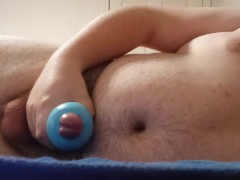 Laying down and fucking my stroker