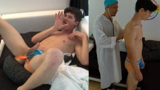 Jovencito alemán de 18 años de Baviera se deja follar con el puño por el médico