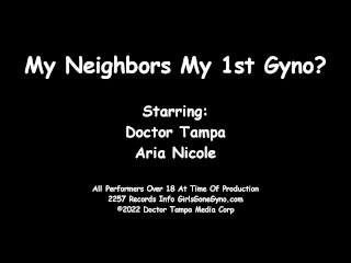 Mixed Cutie Aria Nicole Shocked Neighbor Doctor Tampa Perform's Her 1st Gyno Exam EVER GirlsGoneGyno