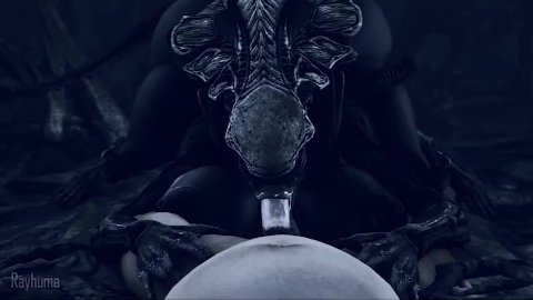 Alien Xenomorph Female Porn - Alien Suck LQ (with Sound) - Pornhub.com