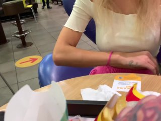 Boyfrend ControlsMy Orgasms_With Lovense (LUSH) in Public - McDonald’s Kyiv_Or Kiev Ukraine