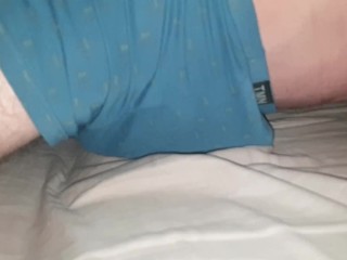 Humping My Underwear And_Jerking Off MyBulge, Cum In Underwear After