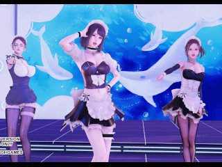 [Mmd] Hurly Burly Sexy Maid Hot Dance 4K 60Fps