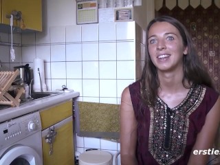 Ersties: Student Tanja Fingers HerHairy Pussy