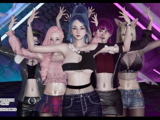 [MMD] ITZY - LOCO Ahri Akali Kaisa Evelynn Seraphine Kda Sexy Kpop Dance 4K 60FPS League of Legends