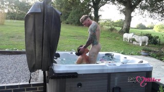 Nature On A Naughty Weekend Away Passionate Outdoor Sex In A Hot Tub