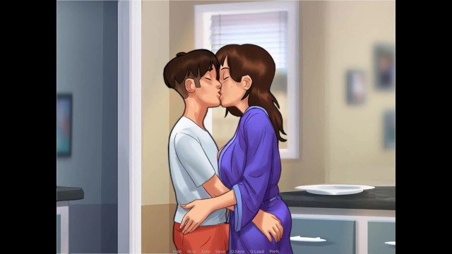 Cartoon Kissing Porn - Summertime Saga: Kissing -ep 169 - Pornhub.com