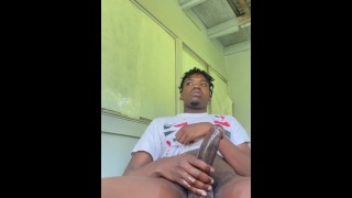 Cumshot MY NEIGHBORS NEARLY CATCHED ME BIG CUMSHOT AND RUDE TALKING