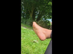 a few pics of my feet whilst out on a walk