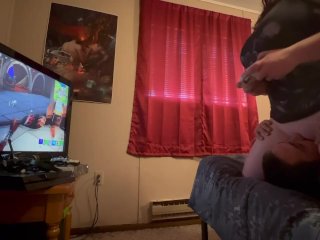 I Let My Wife Use My_Face as a Gaming Chair Tell She_Cums Hard_Playing Fortnight