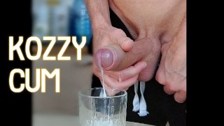 Masturbation Jerking A Massive Cum Load Into A Glass And Drinking Cum