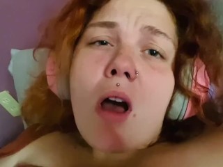 Chubby GingerGamer Girl Masturbates