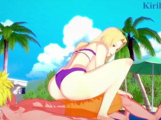 Tsunade_and Naruto Uzumaki_Have Intense Sex on the_Beach. - Naruto Hentai