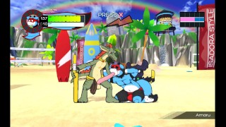 Huge Cock Oh So Hero LGBT Hentai Pornplay Ep 1 Beach Bareback Furry Gay Sex