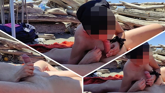Risky Public Blowjob on the Canary Beach Caught with Intense Orgasm P2 -  MissCreamy - Pornhub.com