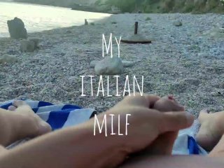 My Wife Massages My Cock In A Public Beach
