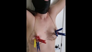 Submissive wife is toyed, gagged on cock, and fucked and used by her Dom