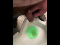Little dick piss in urinal