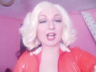 Selfie video - FemDom POV - Strap-on Fuck - Rude Dirty Talk from Latex_Rubber Hot Blonde Mistress
