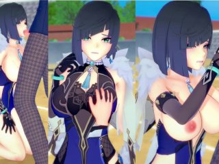 【エロゲーコイカツ！】原神 夜蘭(イェラン)3Dcg巨乳アニメ動画[Hentai Game Koikatsu! Genshin Yelan(Anime 3Dcg Video)]