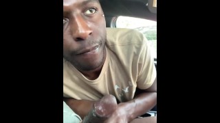 Bbc He Busted Up Because Of The Throat Goat Swallow Trade Outside In The Car