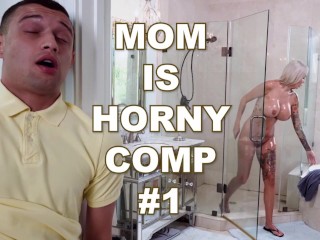Screen Capture of Video Titled: BANGBROS - Mom Is Horny Compilation Number One Starring Gia Grace, Joslyn James, Blondie Bombshell &