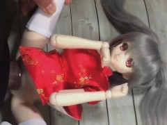 mini doll in a red dress 2