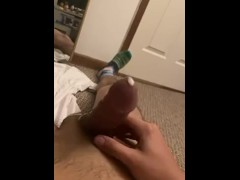 Lightskin Dick Cumming In Front Of The Mirror