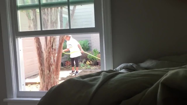 Jerking Off In Front Of Window While Neighbor Is Outside Pt 3