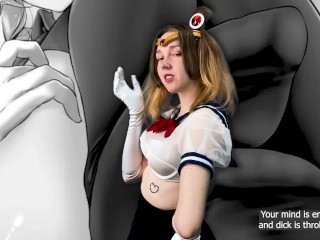 Mindfuck JOI for perverts. Schoolgirl with a Lollipop. Sailor Moon_Cosplay