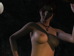 TOMB RAIDER NUDE EDITION COCK CAM GAMEPLAY #4