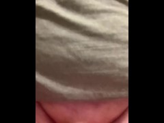 Chubby sissy masturbates until he blows his load