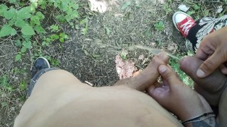 Pissing Outdoor Public Piss On Cock