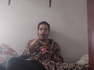 Bear Man Eating Chocolate (Weight Gain Fetish / Wanna Get Really Big