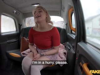 Fake Taxi Blonde gets her tits and ass out before getting fucked for a fasterride