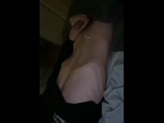 Twink plays with himself till he cums all over