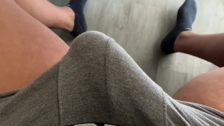 Thick Cock When Working Remotely He Can't Help Himself