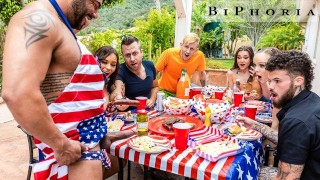 Hot AF 4Th Of July Bi Orgy Pool Party In Biphoria