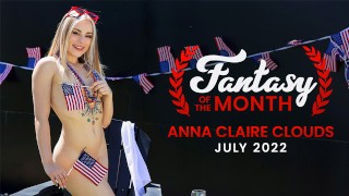 4th Of July Fantasy Threesome With Petite Blonde Anna Claire Clouds