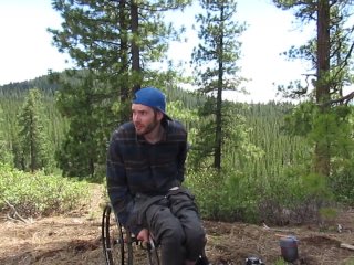 Guy inWheelchair Solo Camping_and Horny