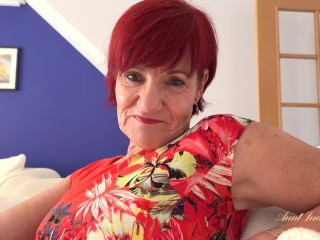 Aunt Judy's XXX - Your 64yo Big Tit Step-Auntie Mrs. Linda Catches you with a Dirty Magazine (POV)