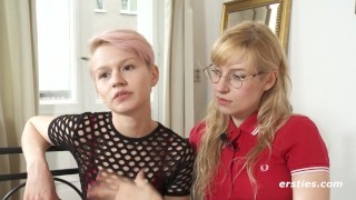 Hairy Pussy Blonde First Dates Have Hot Lesbian Sex