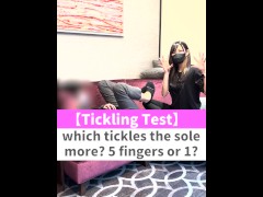 Which tickles the sole more? 5 fingers or 1?♡ #shorts