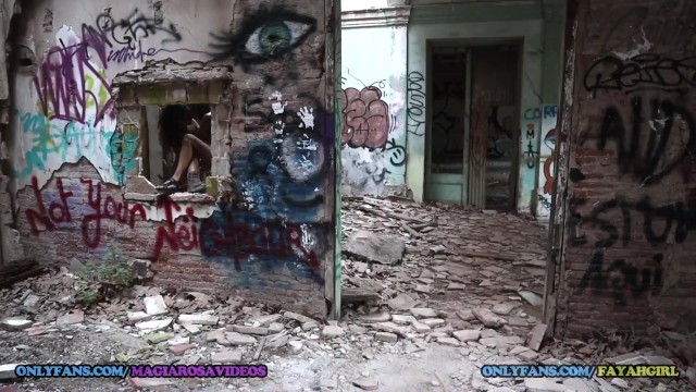 Punk Lesbian Sex Outdoors - I found these crazy girls in an abandoned building