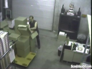 Couple Having Blowjob At Warehouse