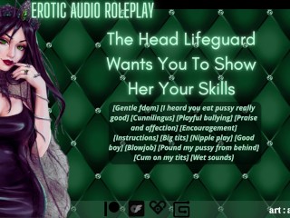 [Audio Roleplay] The Head Lifeguard Wants You To Show Her Your Skills[Cum On My_Big Tits]