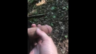 Public Pissing Desperate Piss In The Woods With A Friend